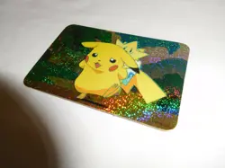 1990s Pokemon Pocket Monsters Holo Prism Vending Sticker Pikachu Gengar POWER - Image 3