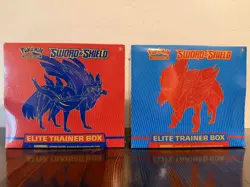 Pokemon TCG Sword and Shield Base 2 Elite Trainer Boxes ETB Art Set New Sealed 820650104459 - Image 1