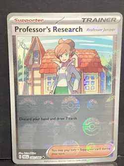 Professor's Research Pokemon SV Black Bolt Poke Ball Holo 085/086 Trainer TCG - Image 1