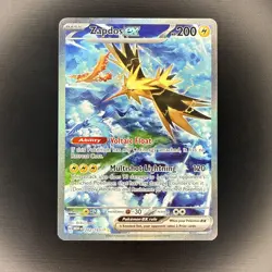 Zapdos ex 202/165 SV: Scarlet & Violet 151 Special Illustration Rare Pokemon TCG - Image 1