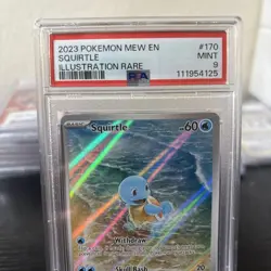2023 PSA 9 Squirtle #170 Illustration Rare Pokemon TCG Scarlet & Violet Mew 151 - Image 3