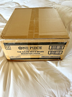 One Piece OP14-EB04 The Azure Sea's Seven English 12 Booster Box Case Sealed - Image 3