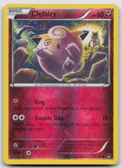 Pokemon Card Clefairy REVERSE HOLO XY - BREAKpoint 81/122 - Image 1
