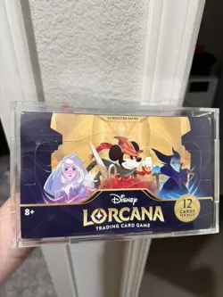Disney Lorcana Trading Card Game The First Chapter Booster Box Sealed W Acrylic 4050368981905 - Image 1