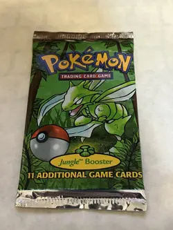 Pokemon Trading cards. Jungle Booster. 11 Card packege. Factory sealed. - Image 1