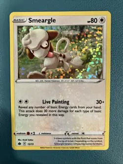 Pokemon TCG Smeargle McDonald's Promos 2022 Holo Rare Card 15/15 - Image 1