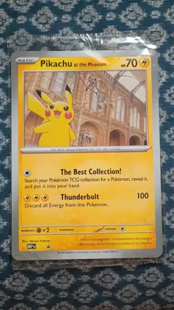 Pokemon Card Pikachu at the Museum Jumbo Promo - Image 1