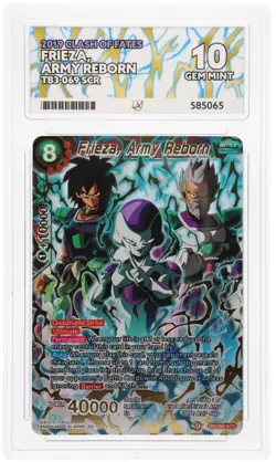 Frieza, Army Reborn – BT7-060 SCR Clash of Fates – ACE Grade 10 – DBS Card Game - Image 3