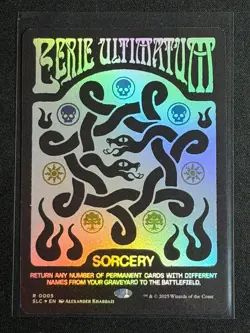 MTG Secret Lair Encyclopedia of Magic the Gathering FOIL Eerie Ultimatum RARE SP - Image 1