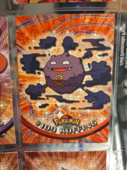 1999 Pokemon Topps Koffing #109 Blue Logo TV Animation Edition Vintage Card - Image 1
