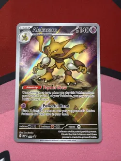 Pokemon Alakazam TCG Mega Evolution Black Star Promo Card MEP-009 NM - Image 1