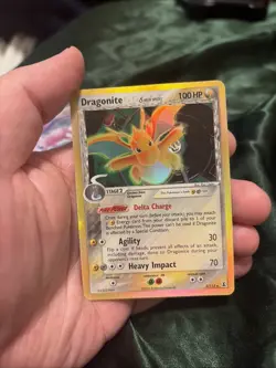 Pokemon TCG Dragonite Delta Holo Rare Card #3/113 LP - Image 1