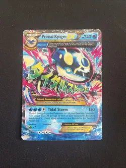 ⭐ 2015 Pokemon Mega Primal Kyogre EX 55/160 XY UR Primal Clash Holo HP DMG VTG - Image 1