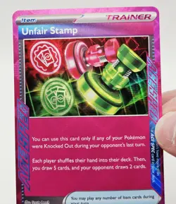 Unfair Stamp Holo 165/167 NM/M Twilight Masquerade Pokemon Card - Fast Shipping - Image 4