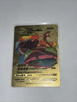 Venusaur Charizard Blastoise Gigantamax VMax Tag Team Gold Pokemon Card 143/203 - Image 1