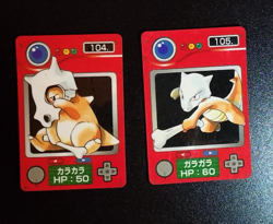 Pokemon Zukan Mini Cards Cubone Marowak 2set Japanese 1997 B17 - Image 1