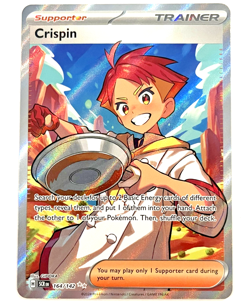 Pokemon Stellar Crown - Crispin - Full Art Trainer NM+/MT - 164/142 - Image 1