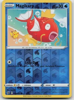 POKEMON MAGIKARP 039/192 REVERSE HOLO REBEL CLASH PIKACHU IN BACKGROUND 039/192 - Image 1