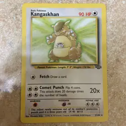 1999 Pokemon Jungle Kangaskhan Unlimited #21/64 Non-Holo Rare NM - Image 1