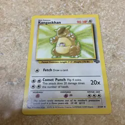 1999 Pokemon Jungle Kangaskhan Unlimited #21/64 Non-Holo Rare NM - Image 2
