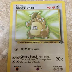 1999 Pokemon Jungle Kangaskhan Unlimited #21/64 Non-Holo Rare NM - Image 5