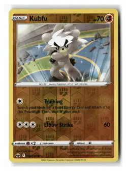 Kubfu 093/198 Common Chilling Reign Pokemon Reverse Holo Near Mint - Image 1