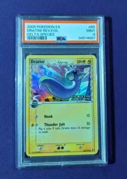 Pokemon TCG Dratini 65/113 EX Delta Species Reverse Holo PSA 9 English 2005 - Image 1