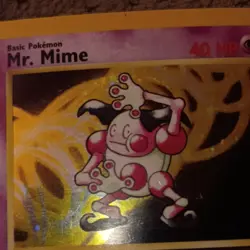 Pokemon TCG Mr. Mime Jungle 6/64 Holo Unlimited Holo Rare Basic 40 HP - Image 2