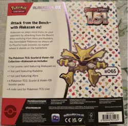 Pokemon TCG Scarlet & Violet Alakazam EX Collection Box Sealed 151 Packs 820650855269 - Image 2