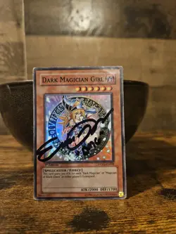 Dark Magician Girl DPYG-EN008 Yugi 1st Edition Signed By Erica Schroeder. - Image 1