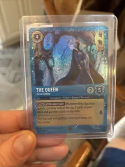 Disney Lorcana TCG The Queen-Mirror Seeker Promo Blue Foil Card NM 12/P3 EN 9 NM - Image 1