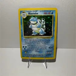 Pokemon Blastoise Base Set Holo Rare 2/102 English 1999 Card - Image 1