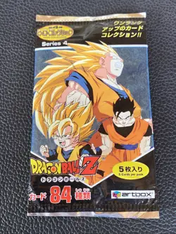 DBZ Series 4 Hero Booster Dragon Ball Z Pack CCG 2002 Japan Import 5 Card Pack - Image 1