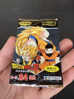 DBZ Series 4 Hero Booster Dragon Ball Z Pack CCG 2002 Japan Import 5 Card Pack - Image 4