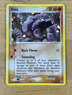 Onix 42/112 Reverse Holo Rare 2004 EX FireRed LeafGreen Pokemon TCG Card - Image 1