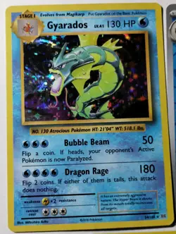 Gyarados Lot of 3 Cards Evolutions 151 Burning Shadows Holo Collection Bundle - Image 3