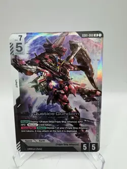 Justice Gundam GD01-066 LR - Gundam Card Game - English - Image 1