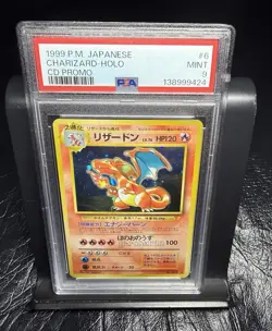1999 P.M. PSA 9 JAPANESE CHARIZARD HOLO CD PROMO #006 POKEMON CARD MINT - Image 1