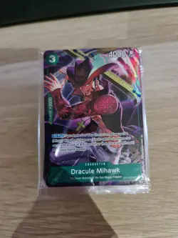 Dracule Mihawk ST12-003 Illustration Box 4 Promo One Piece Card Sealed - Image 1