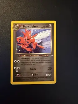 Dark Scizor Holo 9/105 Team Rocket WOTC Pokemon Card LP Vintage - Image 1