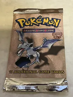 Pokemon, Trading cards. (FOSSIL). sealed package containing 11 cards. - Image 1