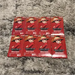 LOT OF 8 Bandai One Piece Card Game OP-13 Booster Packs - Image 1