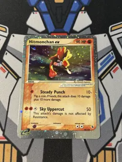 Pokemon TCG Hitmonchan EX Ruby and Sapphire Holo Ultra Rare Card 98/109 - Image 1