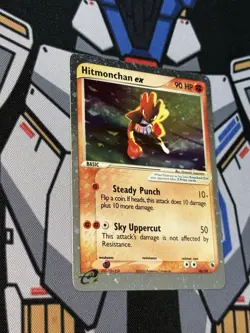 Pokemon TCG Hitmonchan EX Ruby and Sapphire Holo Ultra Rare Card 98/109 - Image 3