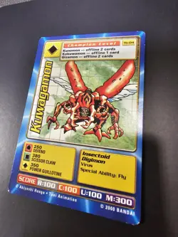 2000 Digimon Digibattle TB-04 Kuwagamon Taco Bell Promo Card - Image 1