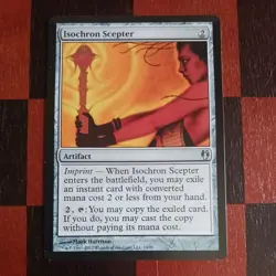 Mtg Isochron Scepter NM Duel Deck Izzet vs. Golgari Card Mirrodin Artifact - Image 1
