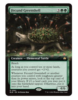 Fecund Greenshell - Extended Art Bloomburrow - Image 1