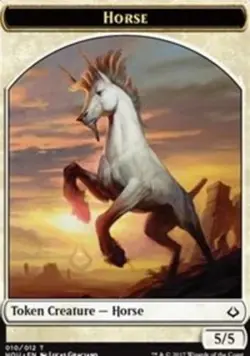 1x Horse Token Light Play MTG Magic - Kid Icarus - - Image 1