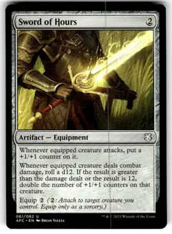 MTG Commander: Adventures in the Forgotten Realms AFC Sword of Hours NEAR MINT - Image 1