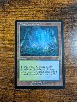 Misty Rainforest (Retro Frame) Modern Horizons 2 Regular NM Fetch Land - Image 1
